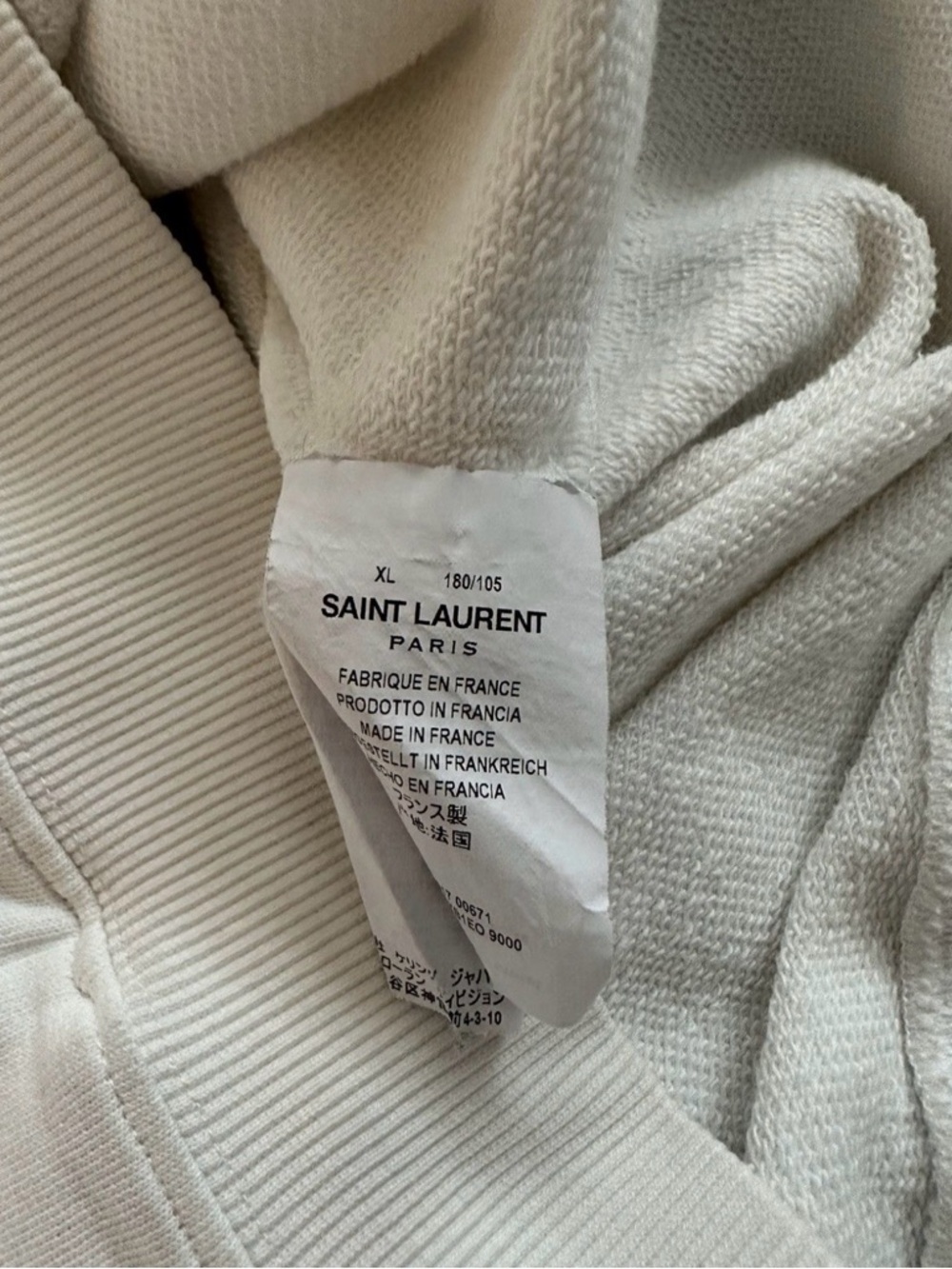 Saint Laurent White Hoodie - Picture 7 of 8